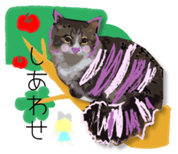 Sakura cat sticker #6784768