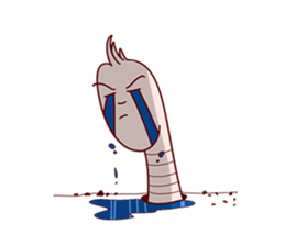 Funny Earthworm sticker #6913314