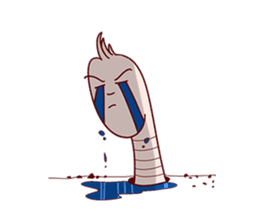 Funny Earthworm sticker #6913314