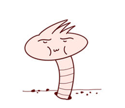 Funny Earthworm sticker #6913322