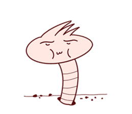Funny Earthworm sticker #6913322