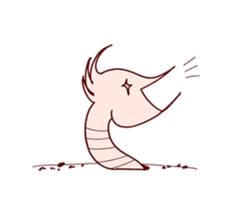 Funny Earthworm sticker #6913323