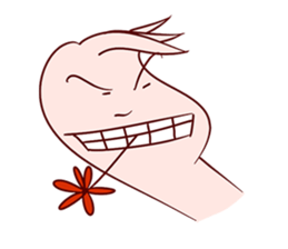 Funny Earthworm sticker #6913328