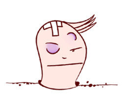 Funny Earthworm sticker #6913329