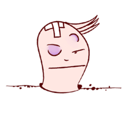 Funny Earthworm sticker #6913329