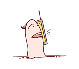 Funny Earthworm sticker #6913330