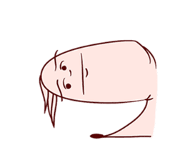 Funny Earthworm sticker #6913342