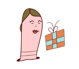 Funny Earthworm sticker #6913344