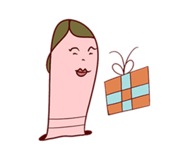 Funny Earthworm sticker #6913344