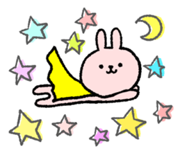 Cheering message rabbit.English sticker #7180035