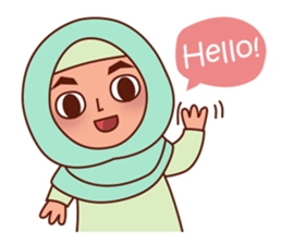 Jihab Muslim Stickers for daily use sticker #7243009