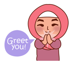 Jihab Muslim Stickers for daily use sticker #7243012
