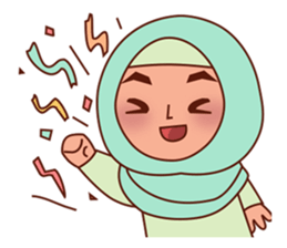 Jihab Muslim Stickers for daily use sticker #7243023