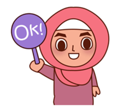 Jihab Muslim Stickers for daily use sticker #7243027