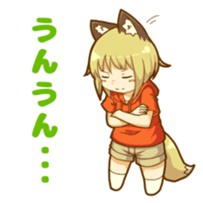 Coco fox girl 2 sticker #7307141