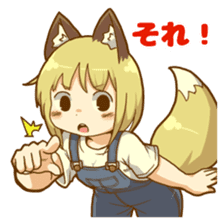 Coco fox girl 2 sticker #7307145