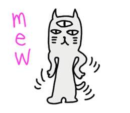 THE THREE EYES OF CAT in English sticker #7307448