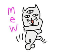 THE THREE EYES OF CAT in English sticker #7307451