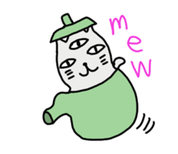 THE THREE EYES OF CAT in English sticker #7307452