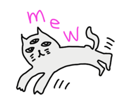 THE THREE EYES OF CAT in English sticker #7307453