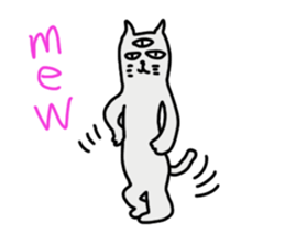 THE THREE EYES OF CAT in English sticker #7307454