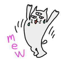 THE THREE EYES OF CAT in English sticker #7307455
