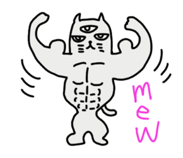 THE THREE EYES OF CAT in English sticker #7307456