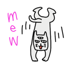 THE THREE EYES OF CAT in English sticker #7307463