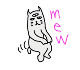 THE THREE EYES OF CAT in English sticker #7307466
