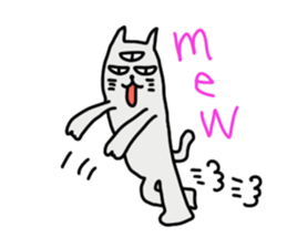 THE THREE EYES OF CAT in English sticker #7307469