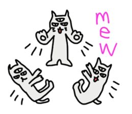 THE THREE EYES OF CAT in English sticker #7307472