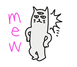 THE THREE EYES OF CAT in English sticker #7307474