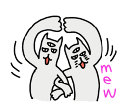 THE THREE EYES OF CAT in English sticker #7307478