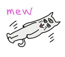 THE THREE EYES OF CAT in English sticker #7307484