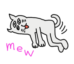 THE THREE EYES OF CAT in English sticker #7307486