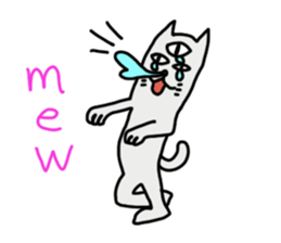 THE THREE EYES OF CAT in English sticker #7307487
