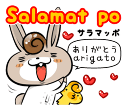 Tagalog & Japanese Basic greetings sticker #7318676