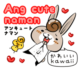 Tagalog & Japanese Basic greetings sticker #7318679