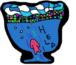 Stained glass style sticker #7386614
