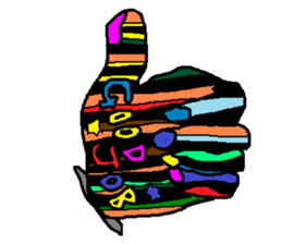 Stained glass style sticker #7386627