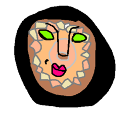 Stained glass style sticker #7386631