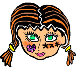 Stained glass style sticker #7386636