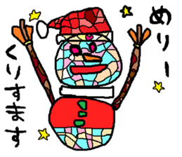 Stained glass style sticker #7386644