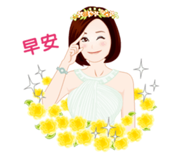 Goddess of Flower Remedy sticker #7394652