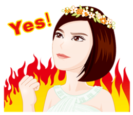 Goddess of Flower Remedy sticker #7394662