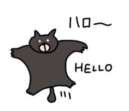 Hedgehog and flying squirrels sticker #7410051