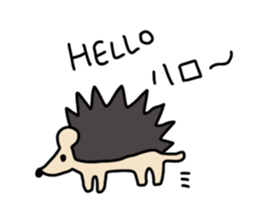 Hedgehog and flying squirrels sticker #7410074