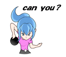 table tennis " japanese moe girls " sticker #7515378