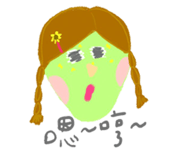 yuyu's friends 2 sticker #7637406