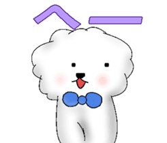 ramune white dog sticker #7659825